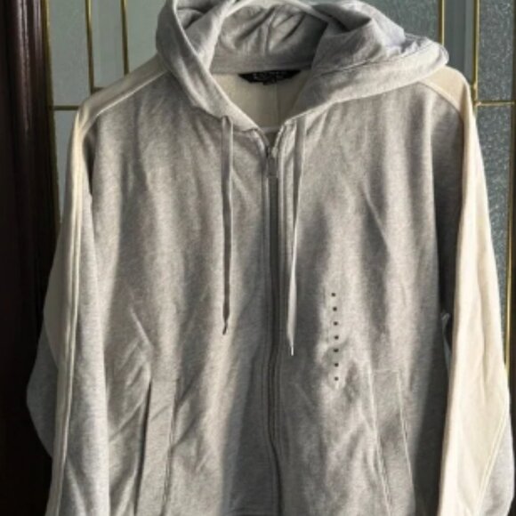 Ralph Lauren Heather Gray and Cream Hoodie - Picture 1 of 4